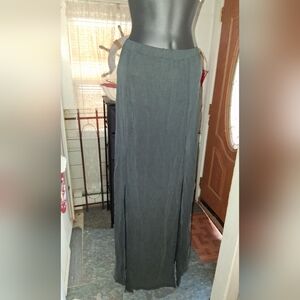 Elegant Gray Maxi Skirt